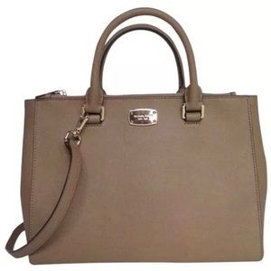 Michael Kors Kellen Medium Satchel in Dark Taupe